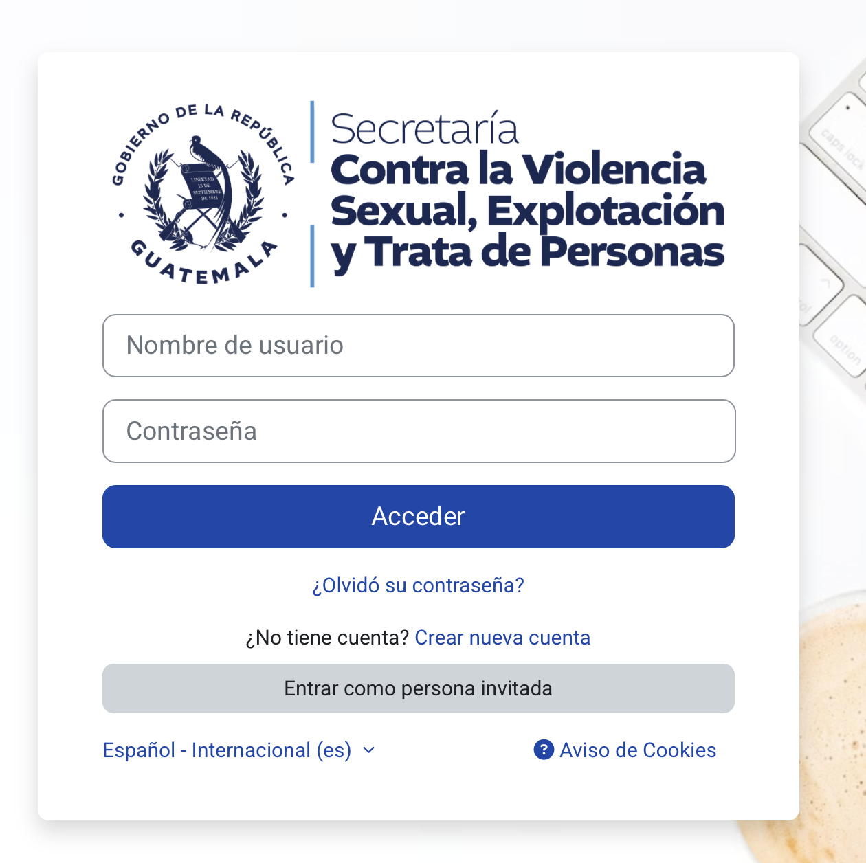 Paso 2: Opción de cuenta nueva